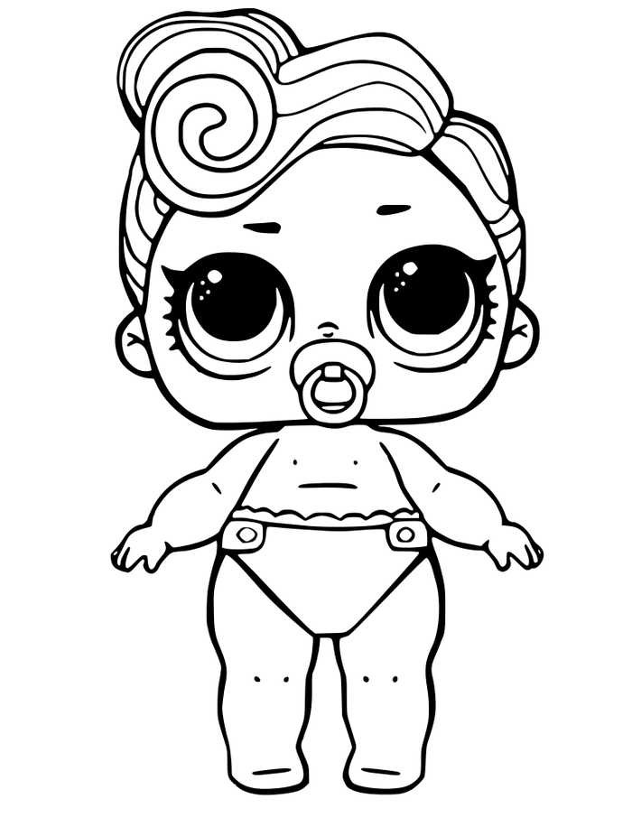 Baby Lol Coloring Pages
 Printable LOL Doll Coloring Pages Free Coloring Sheets