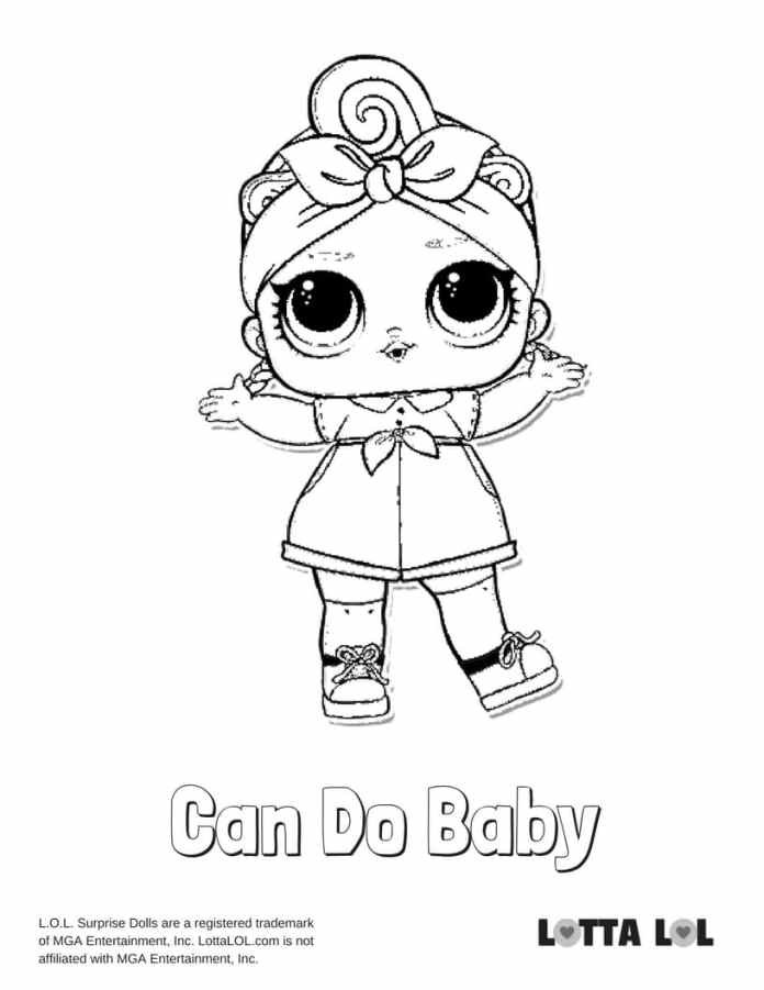 Baby Lol Coloring Pages
 Can Do Baby LOL Coloring Page