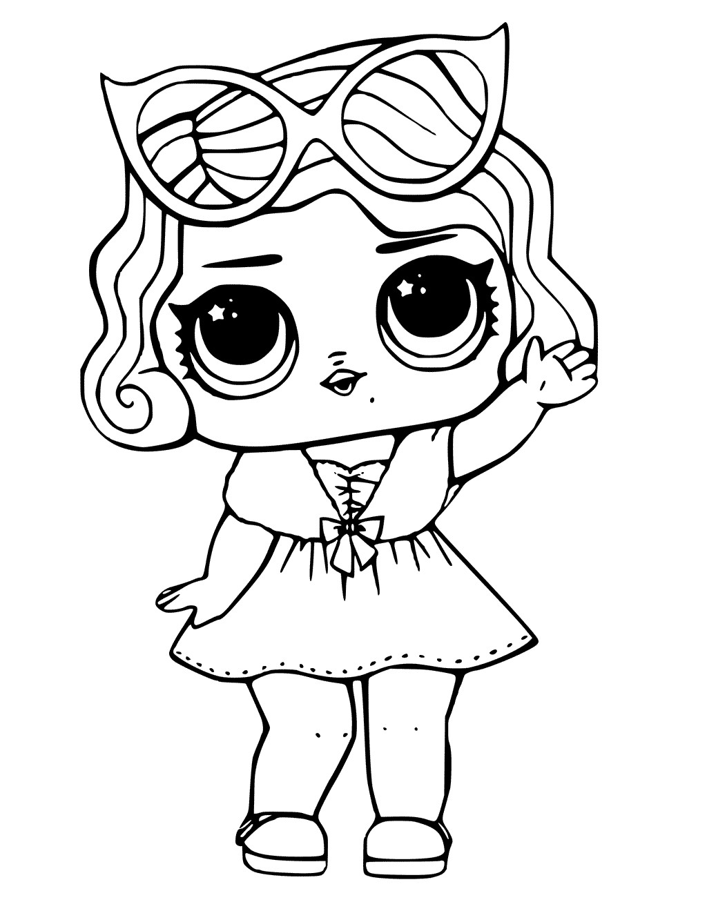 Baby Lol Coloring Pages
 LOL Surprise Doll Coloring Pages Leading Baby