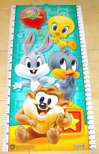 Baby Looney Tunes Nursery Decor
 Lot of 1 Baby looney tunesGrowth chart5 feet tall