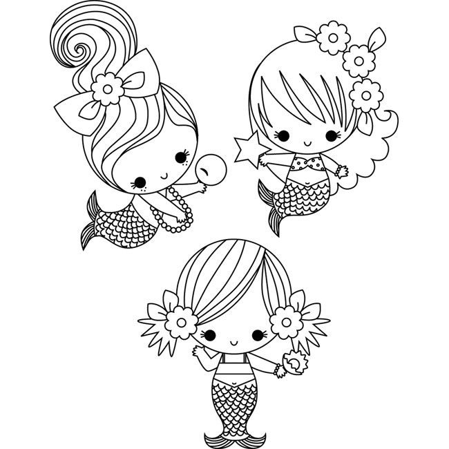 Baby Mermaid Coloring Pages
 Little mermaids coloring page Coloring pages