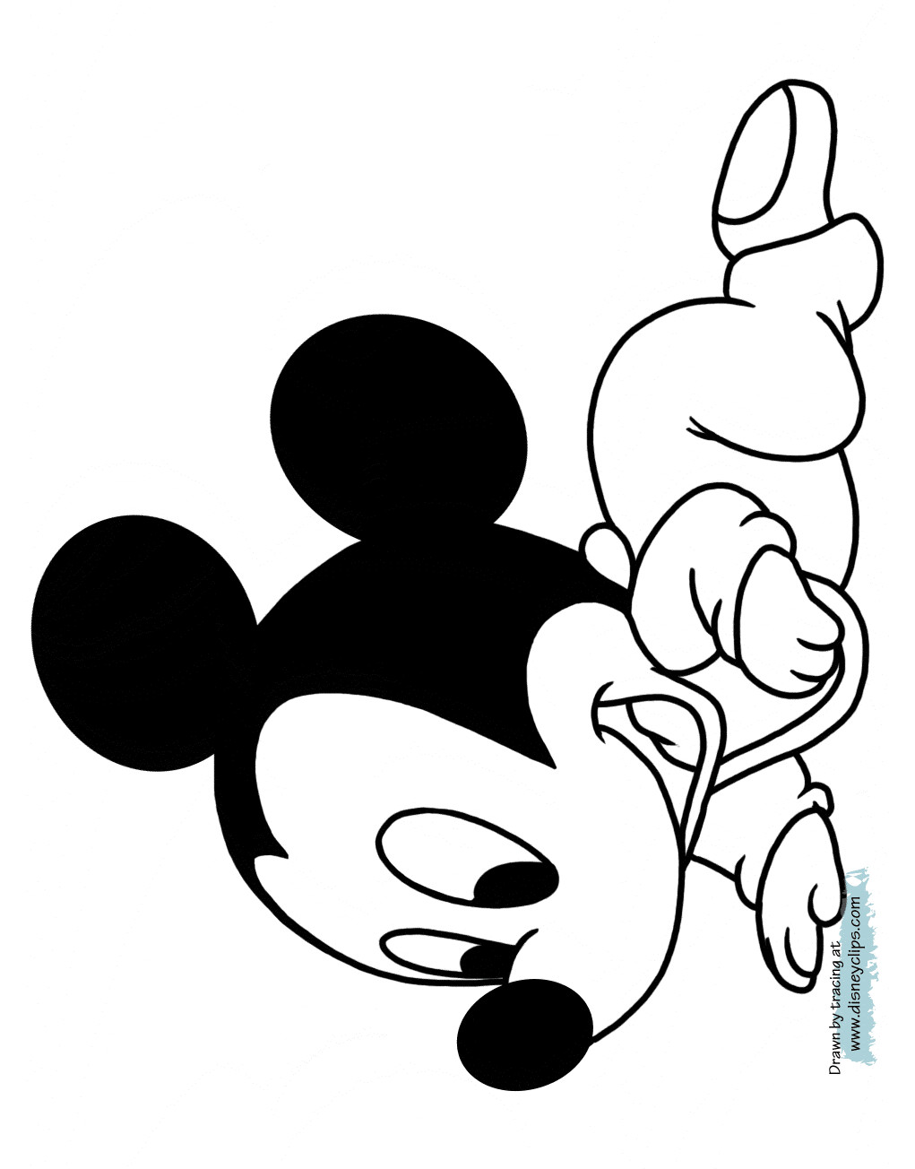 Baby Mickey Mouse Coloring Page
 Disney Babies Coloring Pages
