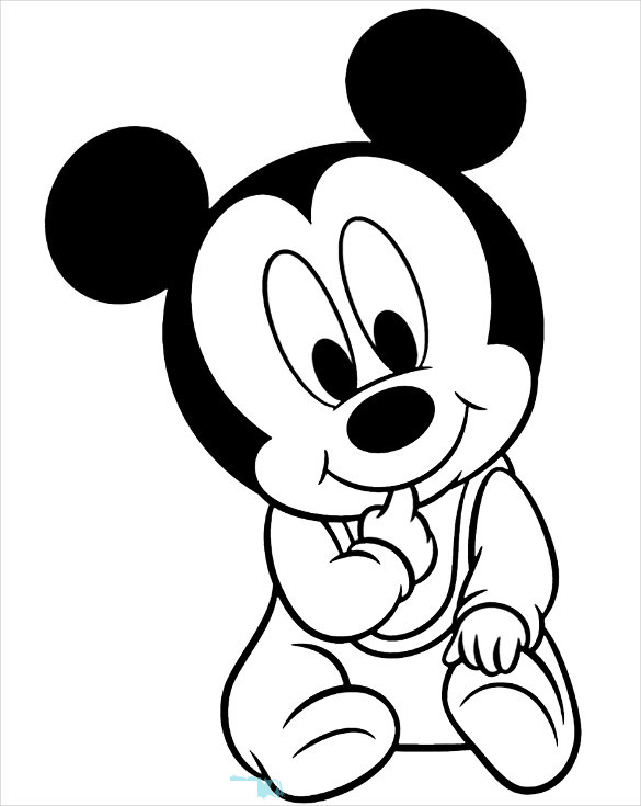 Baby Mickey Mouse Coloring Page
 Mickey Mouse Coloring Page 20 Free PSD AI Vector EPS