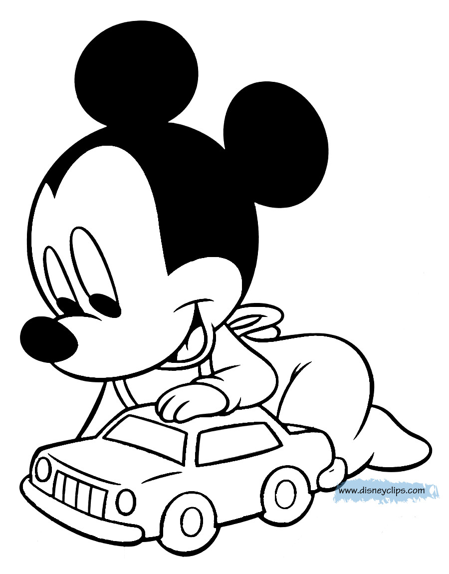 Baby Mickey Mouse Coloring Page
 funstuff images babymickey coloring4