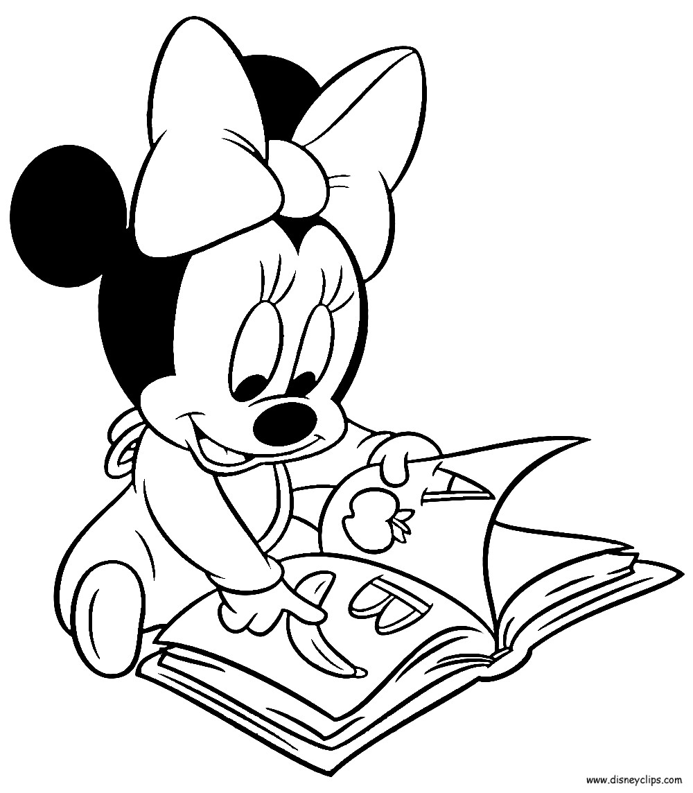 Baby Minnie Coloring Pages
 Baby minnie mouse coloring pages