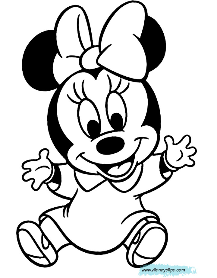Baby Minnie Coloring Pages
 Disney Babies Coloring Pages 6