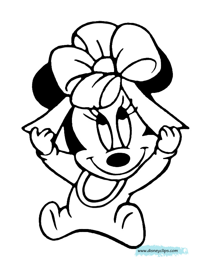 Baby Minnie Mouse Coloring Page
 Baby Minnie Coloring Pages Chocolate Bar