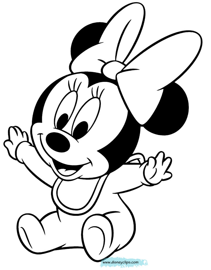 Baby Minnie Mouse Coloring Page
 Baby Minnie Mouse Cartoon Coloring Pages Coloring Pages