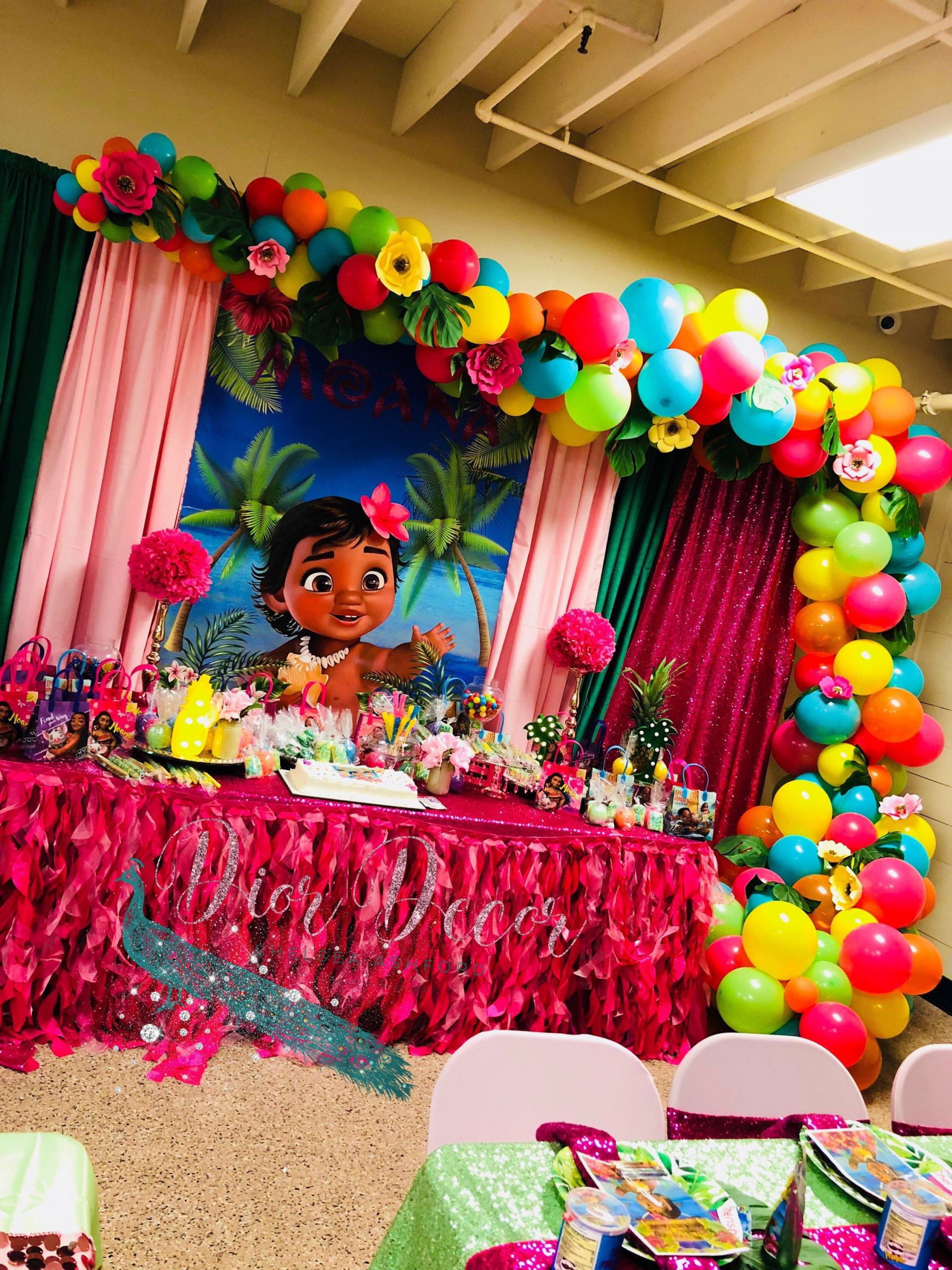 Baby Moana Party Decorations
 Pin by Kaleighs Creations on Backdrops in 2019