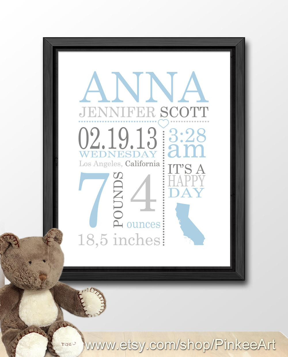 Baby Name Gifts Personalized
 personalized baby boy t baby announcement birth date