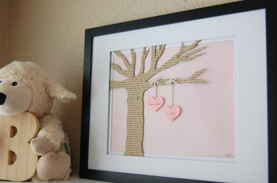 Baby Name Gifts Personalized
 Baby Gift Personalized Nursery Tree New Baby Lullaby