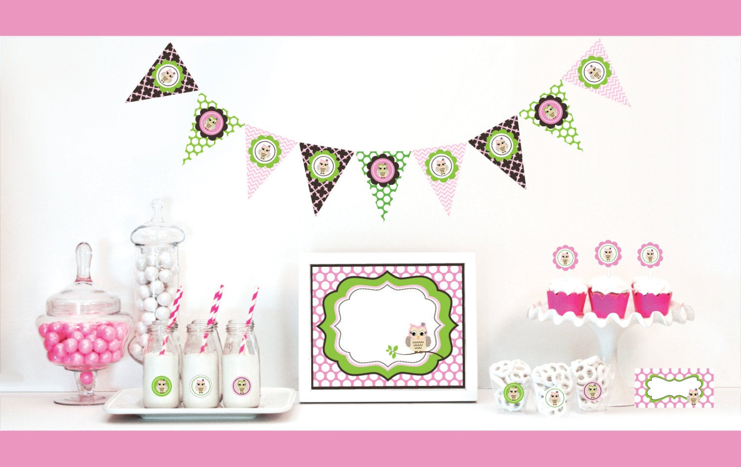 Baby Owls Decor
 Pink Owl Baby Shower Decorations Owl Baby Shower Owl by