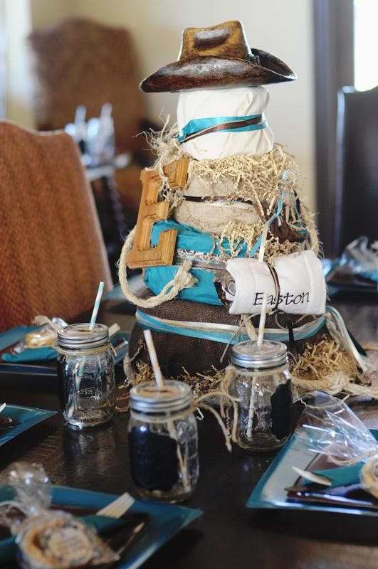 Baby Party Decorations
 Western Turquoise Baby Shower