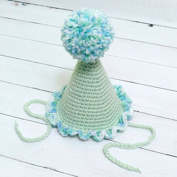 Baby Party Hat
 Crochet Baby Party Hat baby first birthday Hat Party Hat
