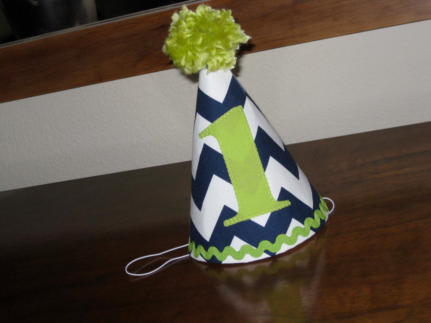 Baby Party Hat
 Custom Birthday Hat First Birthday Party Green by
