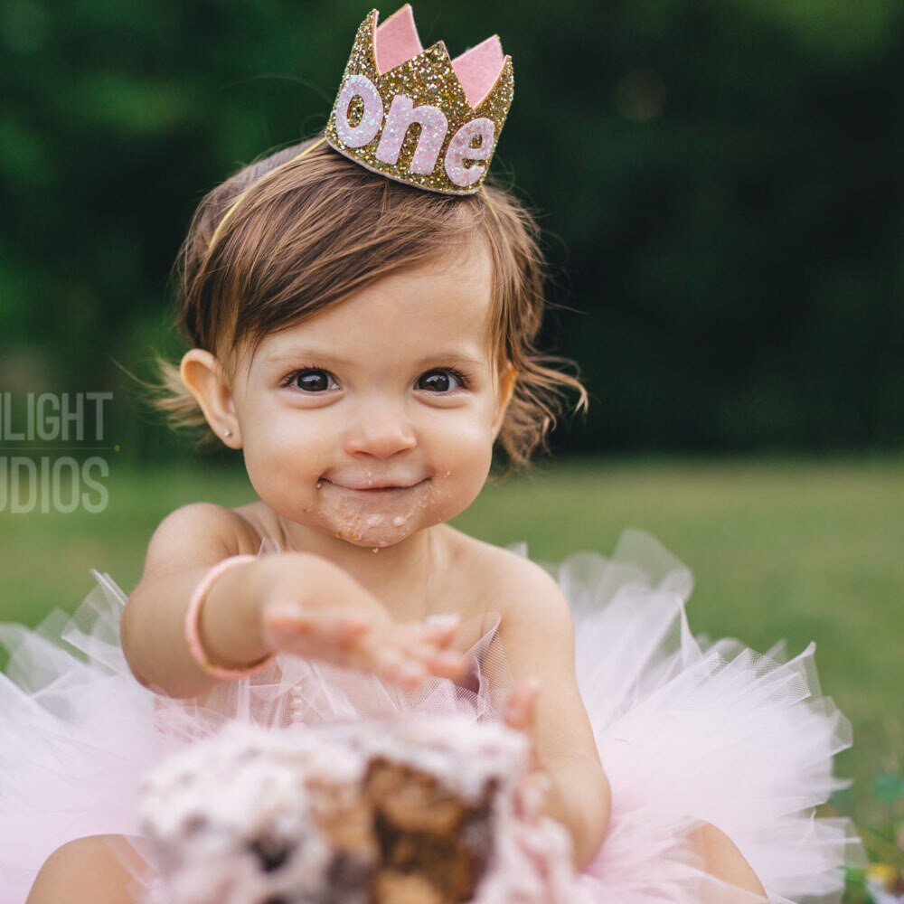 Baby Party Hat
 Baby First 1st Birthday Party Hat Gold Priness Crown e