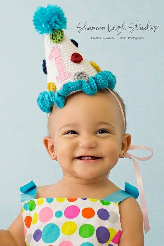 Baby Party Hat
 Instant Download PDF Party Hat Crochet Pattern by BizeeB