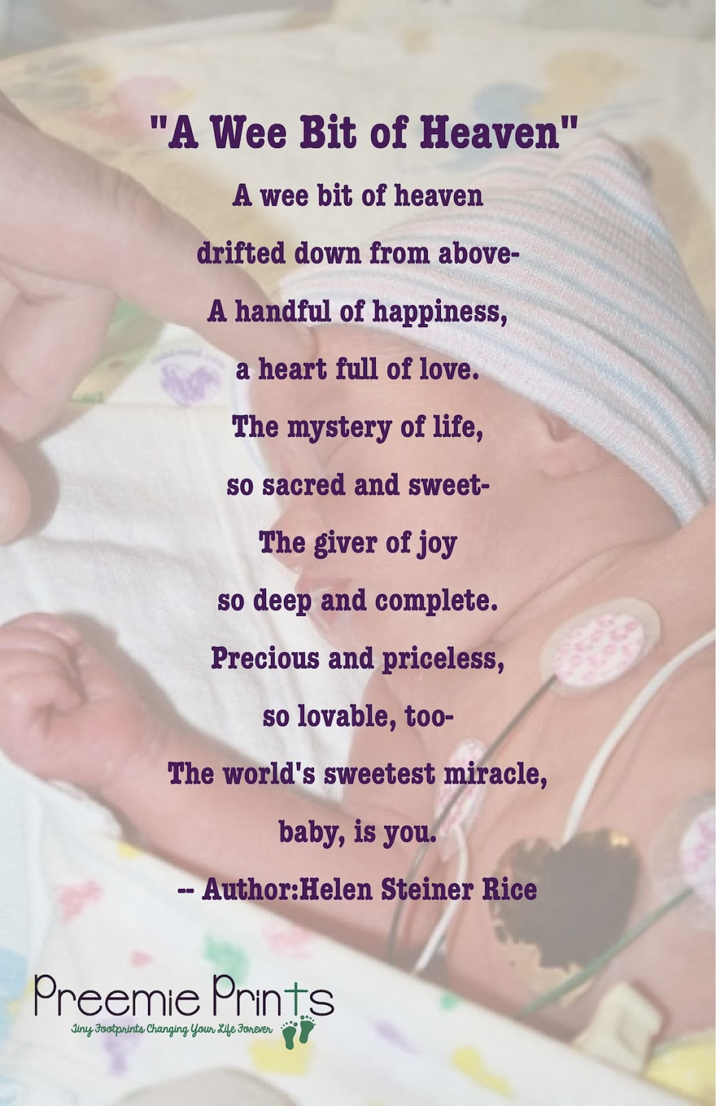 Baby Poems And Quotes
 Preemie Prints Information Blog Poems Prayers & Quotes