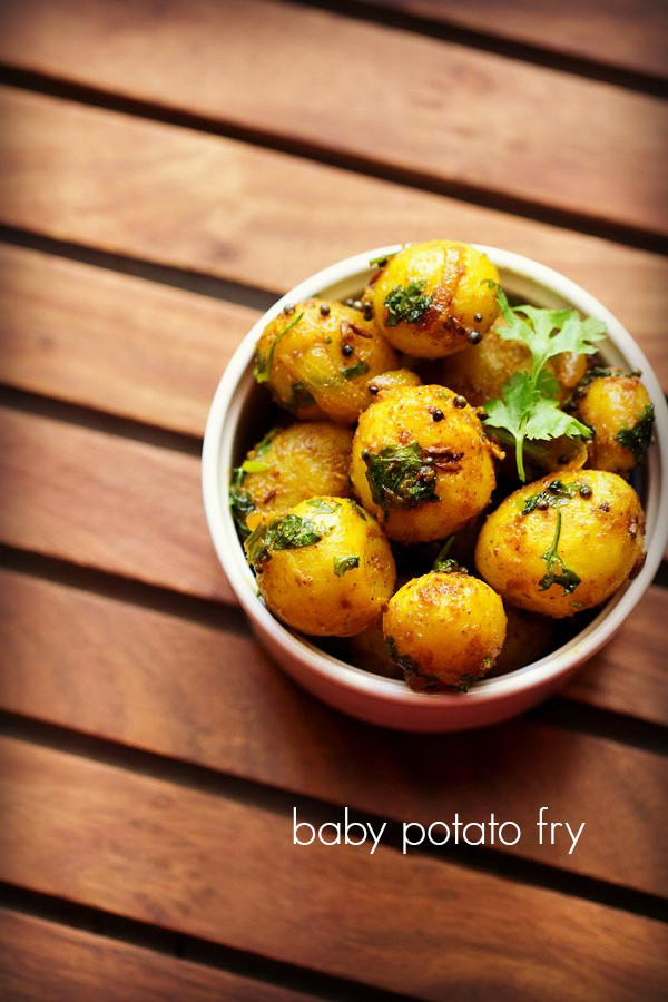 Baby Potatoes Recipes Indian
 baby potato fry recipe how to make small potato fry recipe