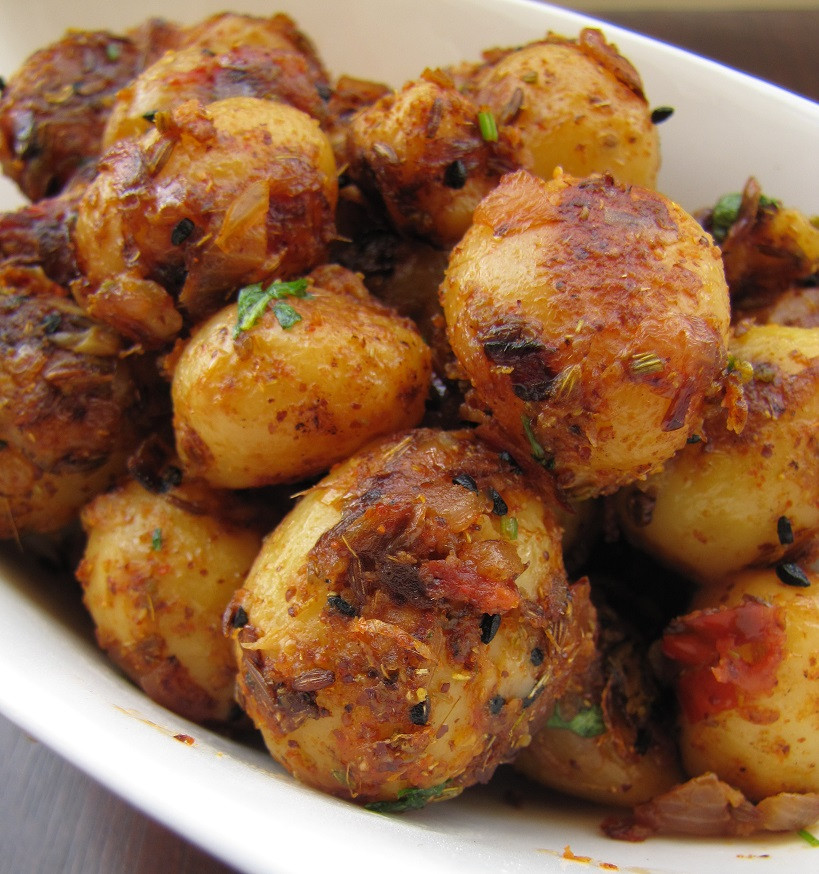 Baby Potatoes Recipes Indian
 Super Yummy Recipes Achari Aloo Spicy Pickled Baby Potatoes