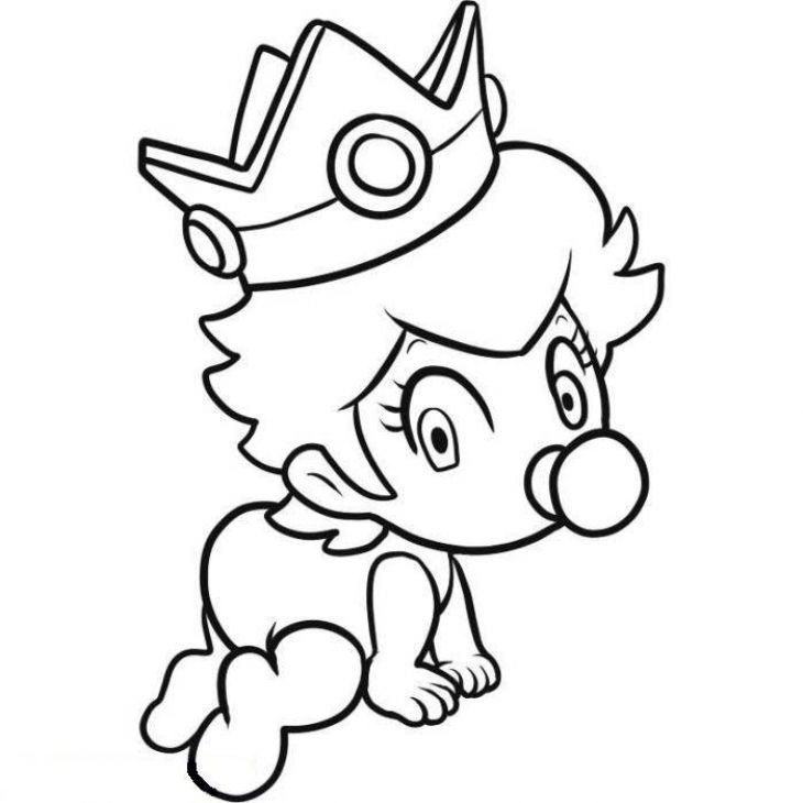 Baby Princess Coloring Pages
 41 best mario images on Pinterest