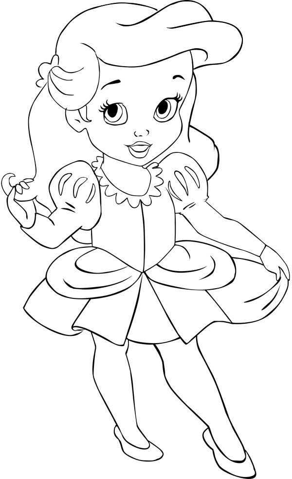Baby Princess Coloring Pages
 105 best Ariel images on Pinterest
