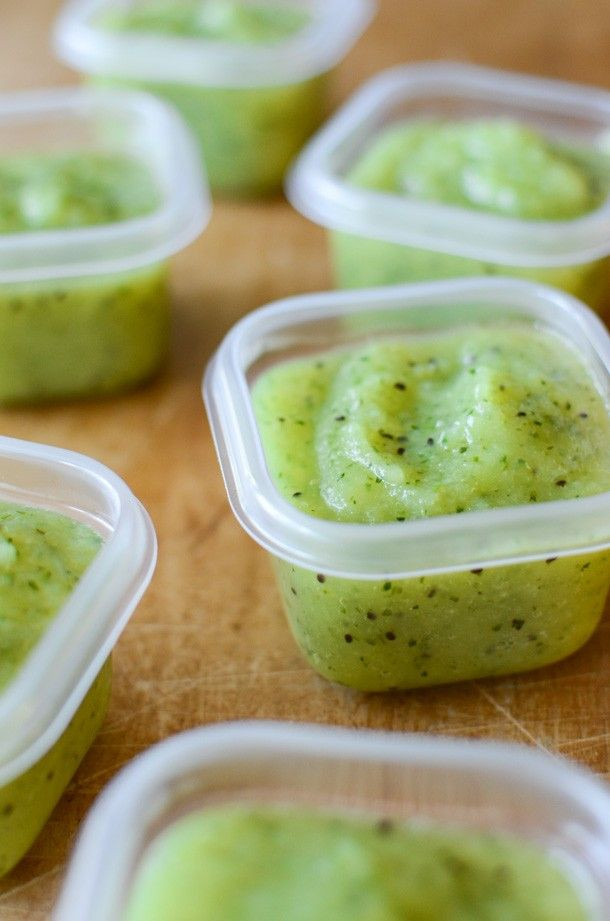 Baby Puree Recipes
 Kiwi Apple Zucchini Puree Recipe