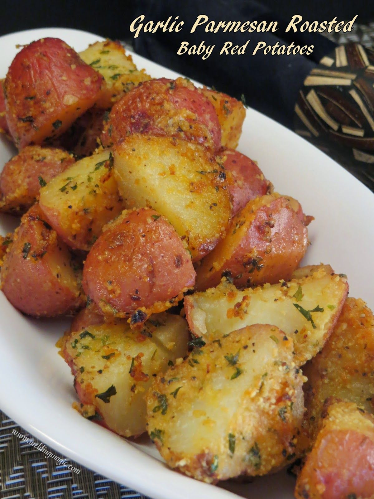 Baby Red Potatoes Recipes
 Garlic Parmesan Roasted Baby Red Potatoes