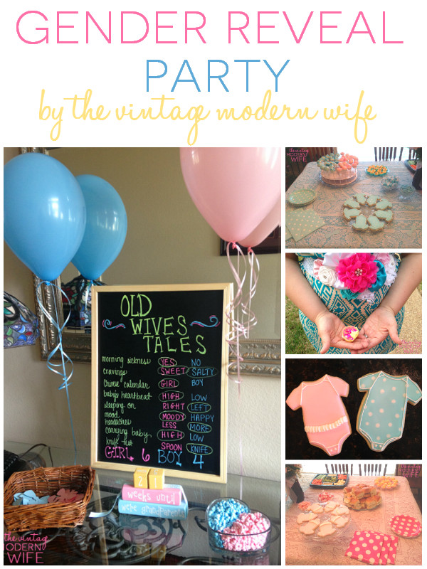 Baby Reveal Party
 Our Big Gender Reveal Party The Vintage Modern Wife