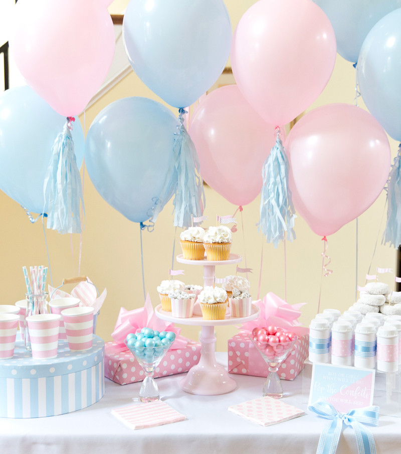 Baby Reveal Party Themes
 Boy or Girl Blue Pink Gender Reveal Party