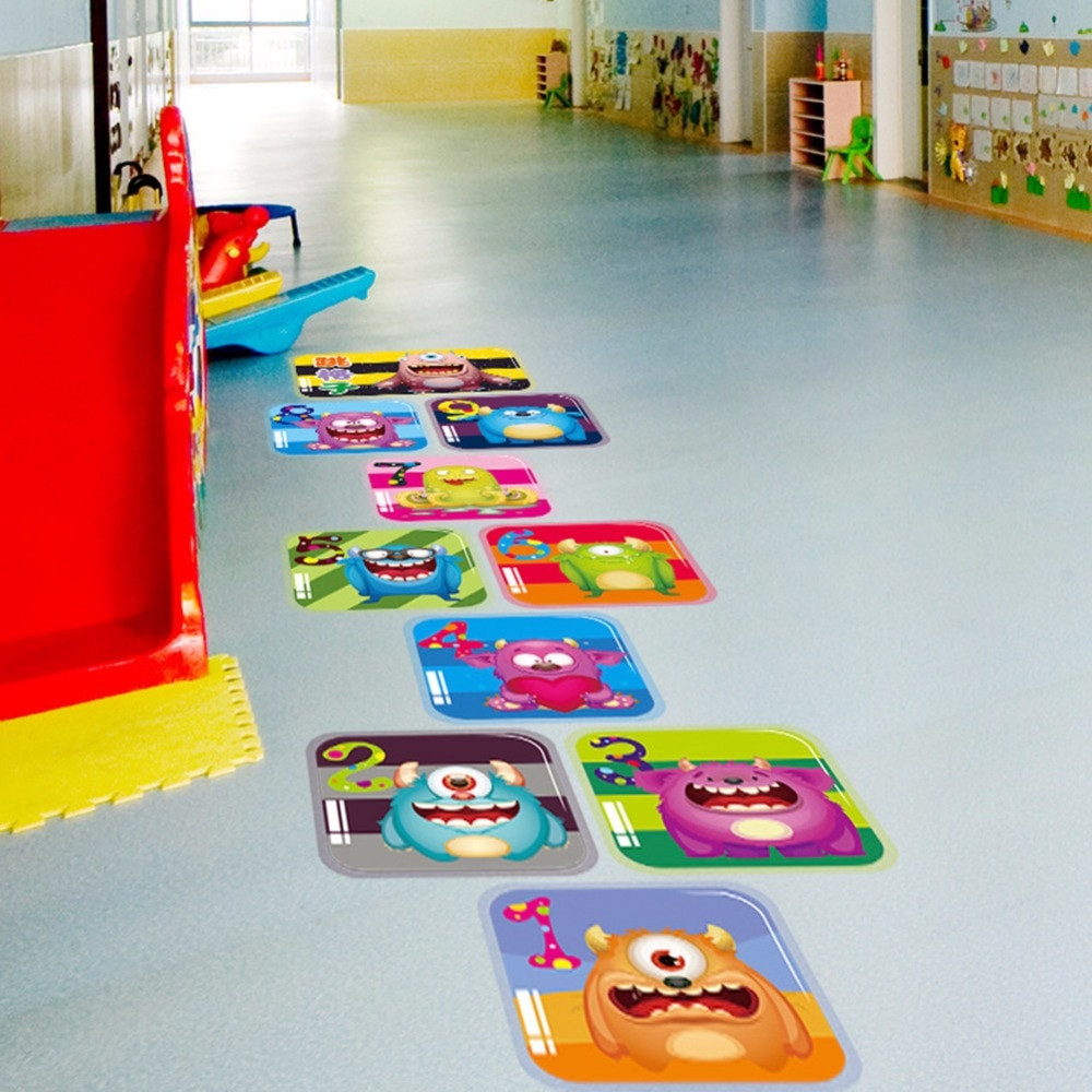 Baby Room Decorating Games
 Creative Jump Lattice House Game cartoon Monster Floor