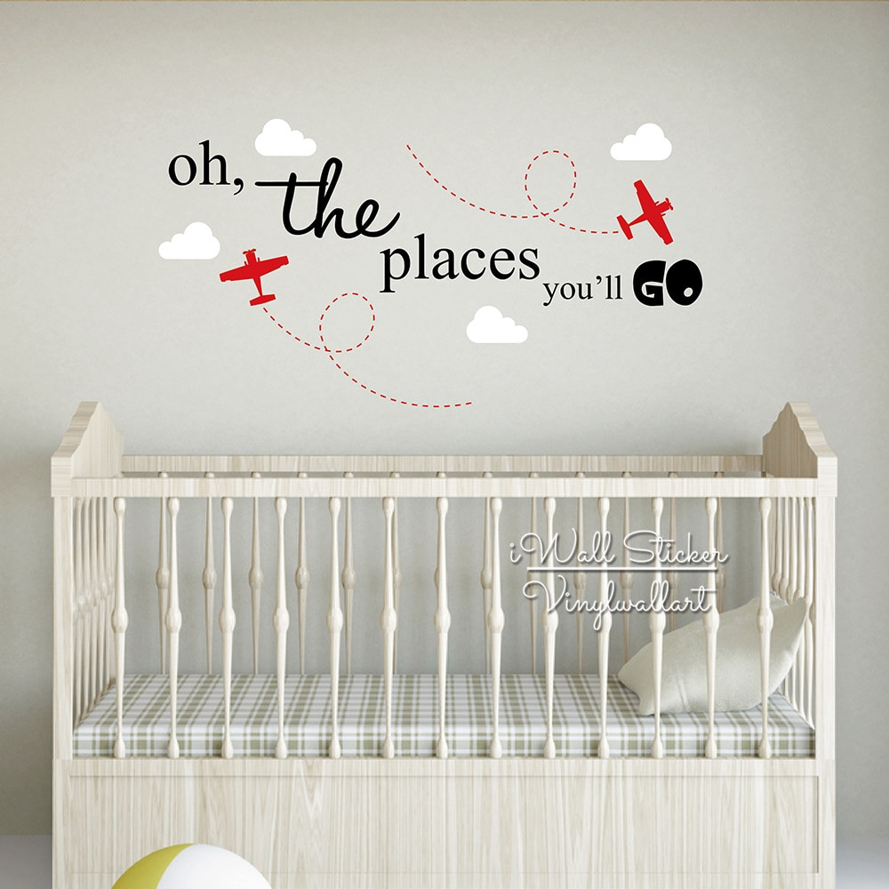 Baby Room Quotes
 Aliexpress Buy The Places You Will Go Wall Sticker