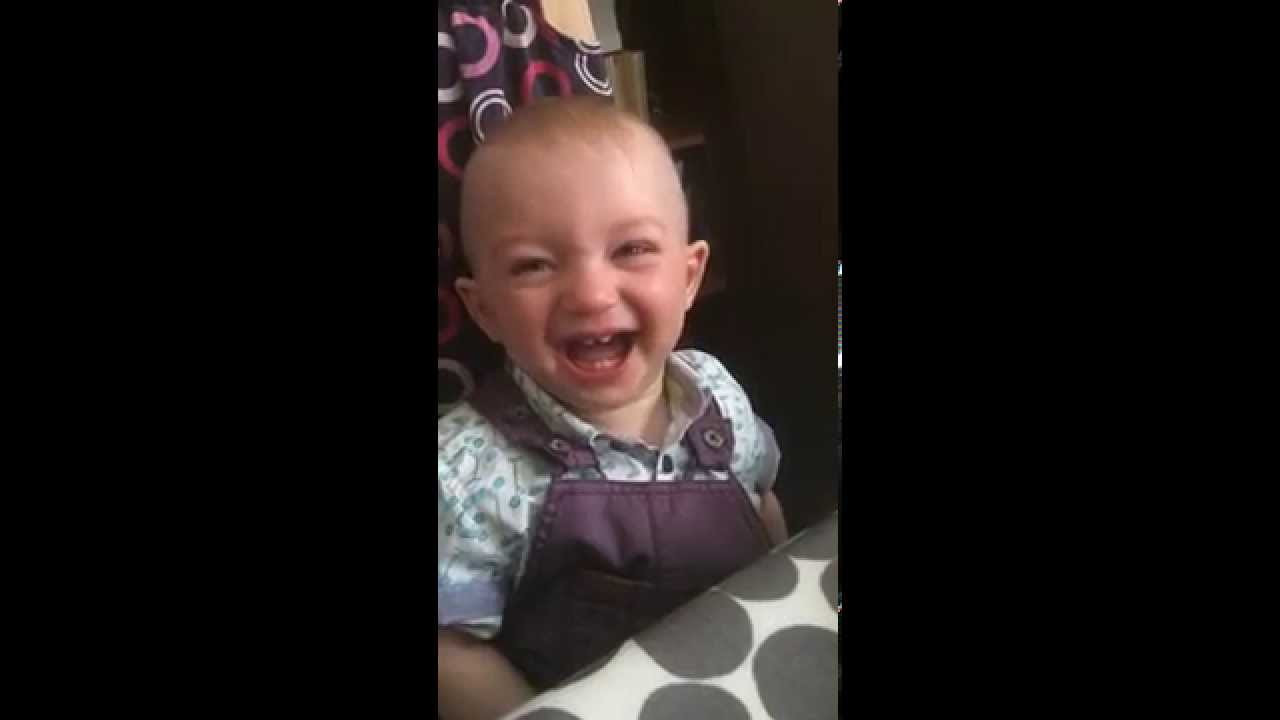 Baby Scared By Party Blower
 Baby laughs at party blower hilarious