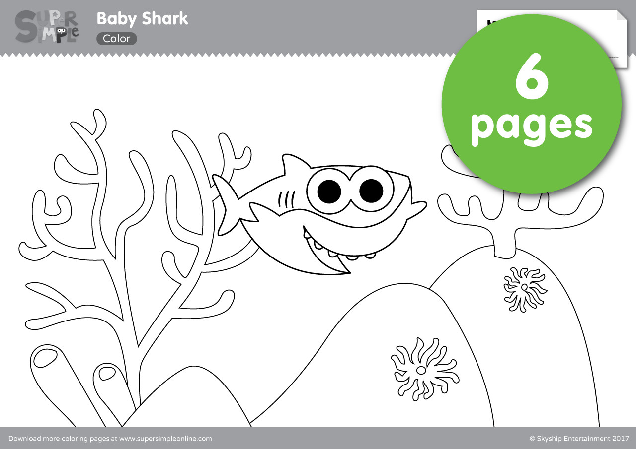 Baby Shark Coloring
 Baby Shark Coloring Pages