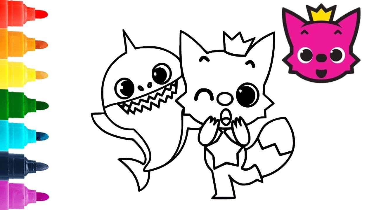 Baby Shark Coloring
 Pinkfong & Baby Shark Coloring Pages for Kids