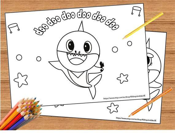 Baby Shark Coloring Book
 Baby Shark Song 10 Coloring Pages Super Simple Coloring