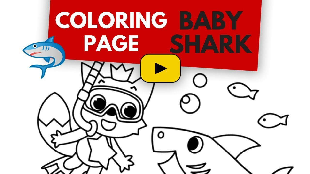 Baby Shark Coloring Book
 Baby Shark Coloring Book Let s Color This Pinkfong