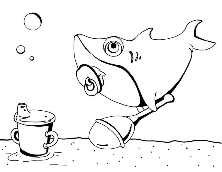 Baby Shark Coloring Book
 Baby Shark coloring page