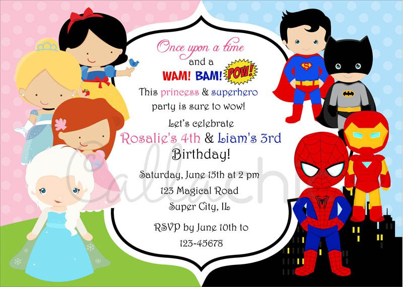 Baby Shower And Birthday Party Together Invitations
 Superhero Baby Shower Invitation Templates