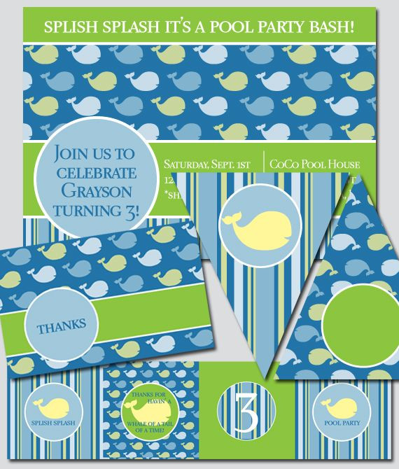 Baby Shower And Birthday Party Together Invitations
 108 best images about Parties Surfer Beach on Pinterest