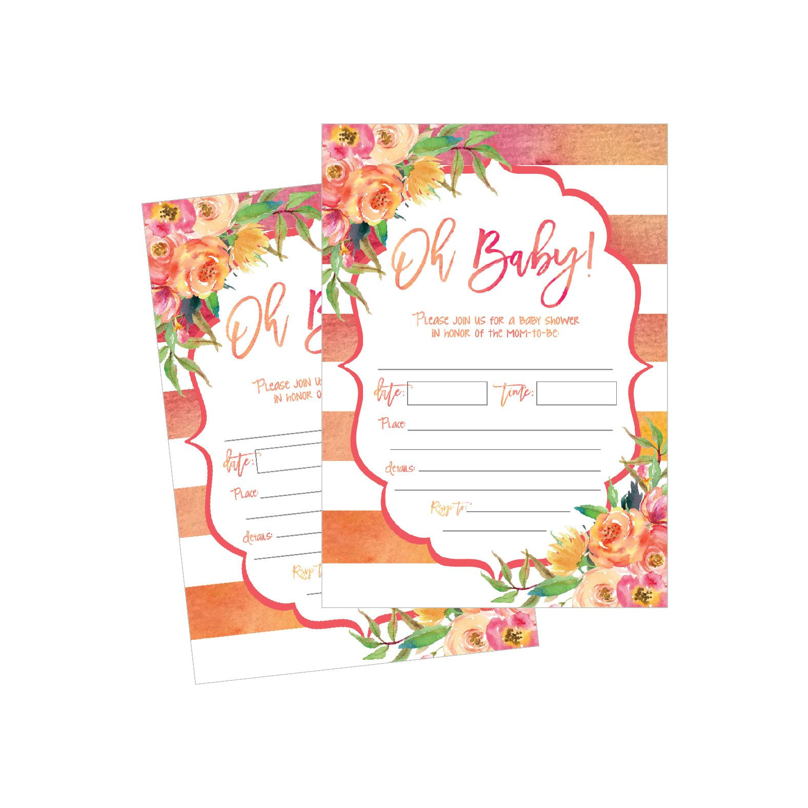 Baby Shower And Birthday Party Together Invitations
 Best Rated in Baby Invitations & Helpful Customer Reviews