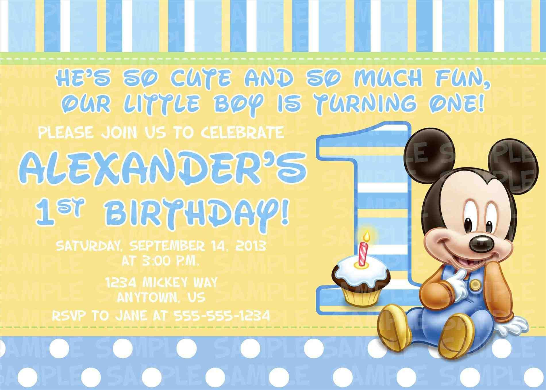 Baby Shower And Birthday Party Together Invitations
 nice mickey and minnie baby shower invitation ideas baby