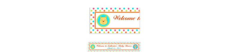 Baby Shower Banners Party City
 Custom Gender Neutral Baby Shower Banners Party City