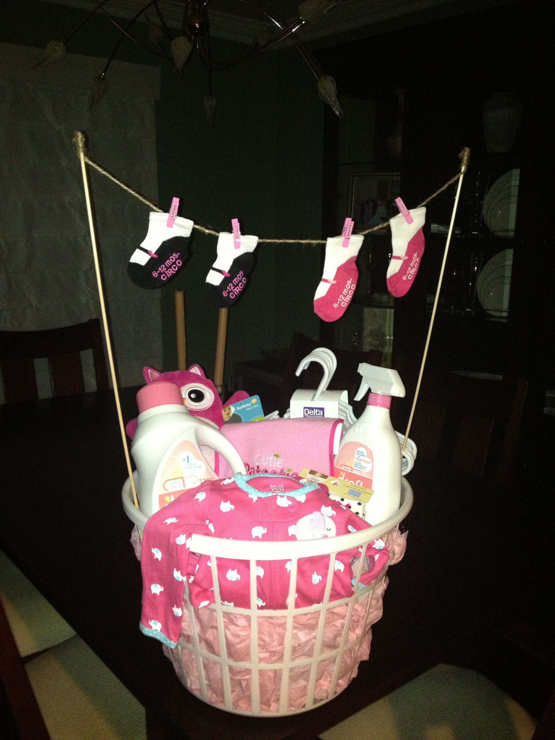 Baby Shower Basket Gift Ideas
 Laundry basket baby shower t Baby Gifts