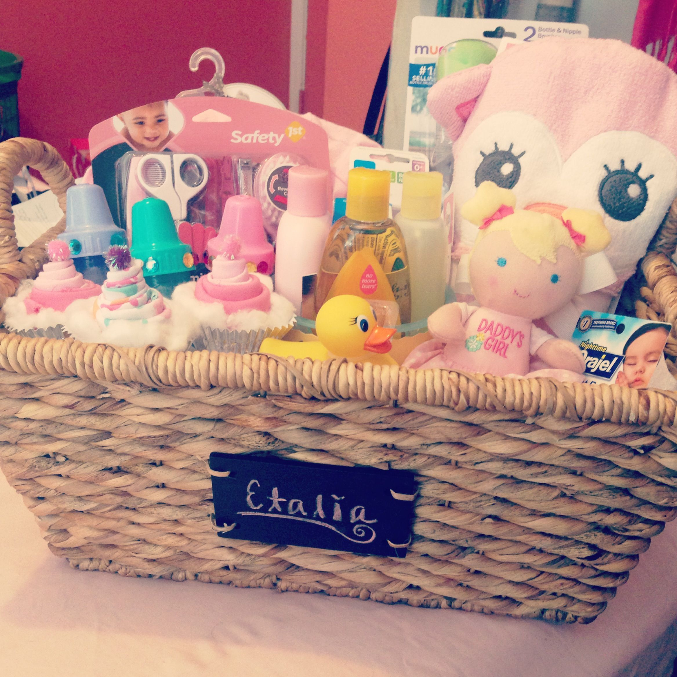 Baby Shower Basket Gift Ideas
 Baby shower basket t idea for girl baby tbaskets