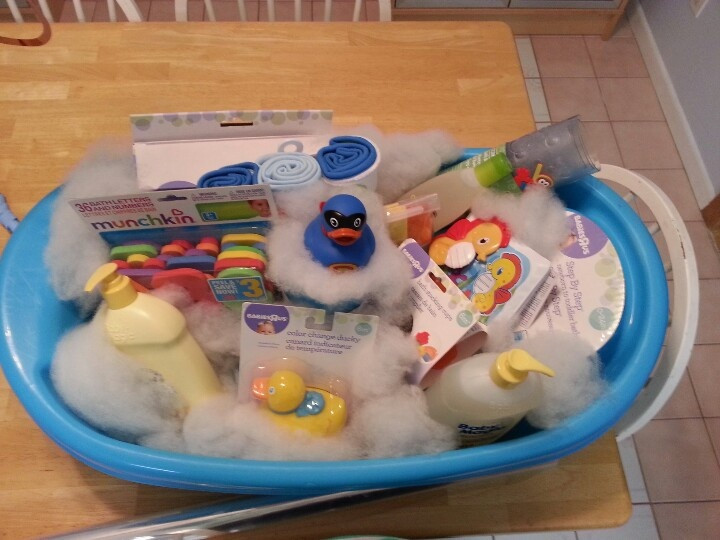 Baby Shower Bathtub Gift Ideas
 Perfect t for a baby shower Buy the tub some bath