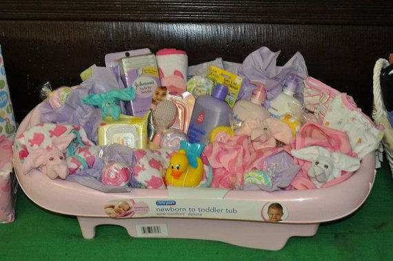 Baby Shower Bathtub Gift Ideas
 Baby Bath Gift Basket by CierrasPride on Etsy $65 00