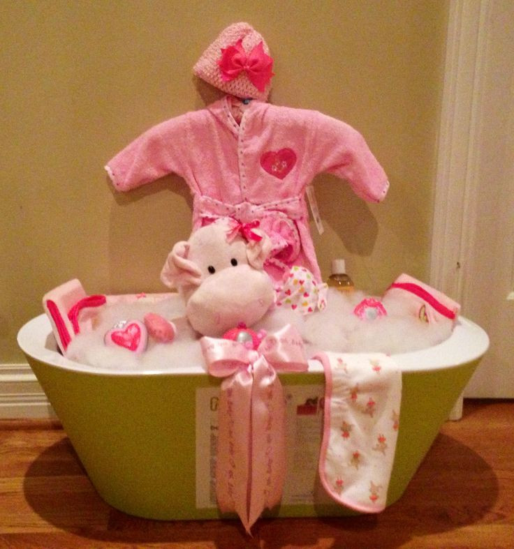 Baby Shower Bathtub Gift Ideas
 Baby shower bath tub basket Gift Ideas