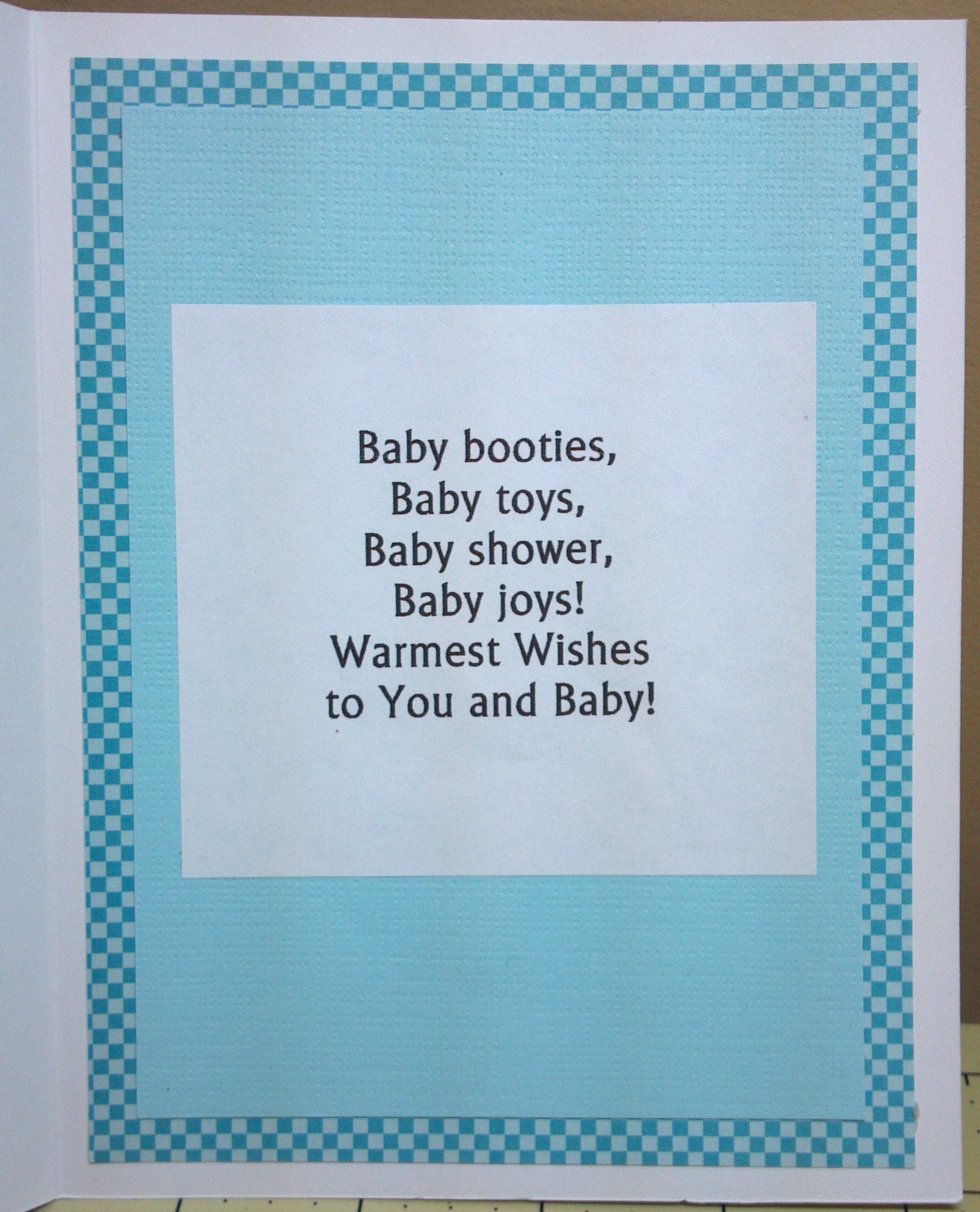 Baby Shower Cards Quotes
 Overalls Baby Shower Card