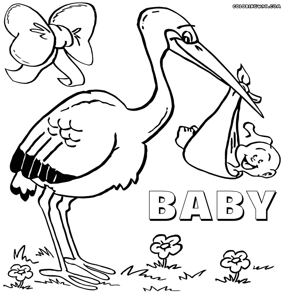 Baby Shower Coloring Book
 Cute And Latest Baby Coloring Pages